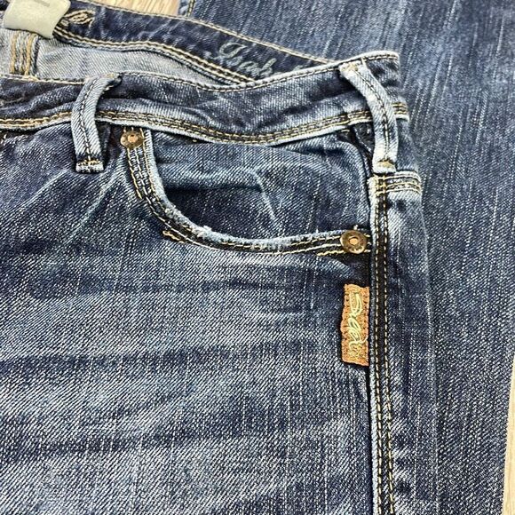 Silver Jeans Women's Isabel Distressed Boot cut Jeans Blue 28 - Picture 9 of 15